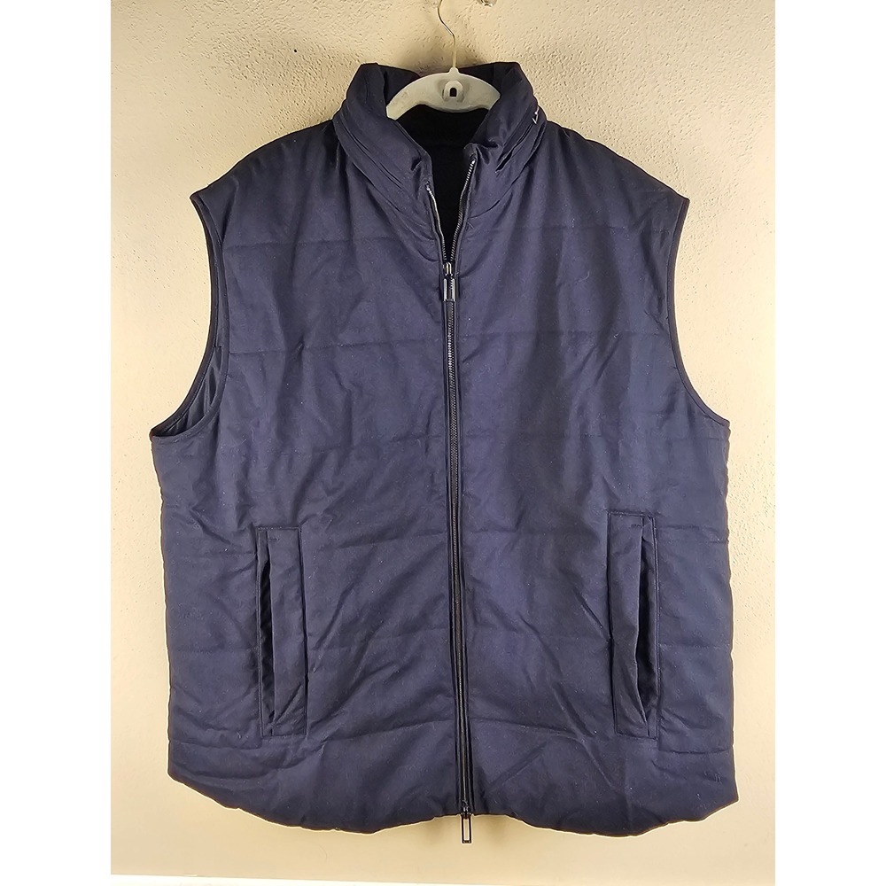 Emporio Armani Mens Black Wool Blend Hooded Vest 2XL